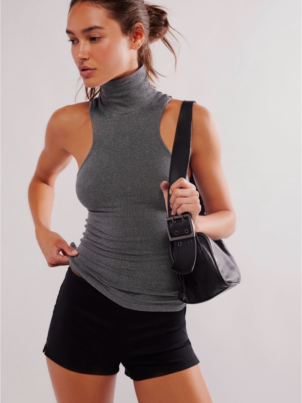 Free People Always Ready Seamless Turtleneck Tank